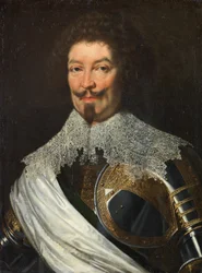Portræt af Charles de Lorraine, fjerde hertug af Guise i rustning