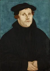 Martin Luther, brystlængde, vendt mod højre
