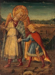 Ærkeenglen Rafael og Tobias, tidligt til midten af 1460