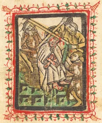 Kristus kronet med torne, 14701480.