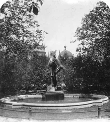 Fountain, München, Tyskland, c1900.