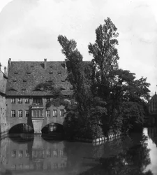 Holy Spirit Hospital, Nürnberg, Bayern, Tyskland, omkring 1900-tallet.