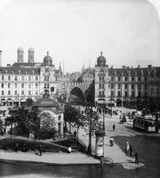 Karlsplatz, München, Tyskland, omkring 1900-tallet.