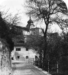 Nonnberg Abbey, Salzburg, Østrig, omkring 1900-tallet.
