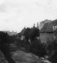 Nürnberg Slot, Nürnberg, Tyskland, omkring 1900-tallet.