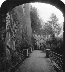 Sperrbogen, Hohensalzburg fæstning, Salzburg, Østrig, c1900