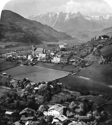 St Johann i regionen Pongau, Salzburg, Østrig, omkring 1900-tallet.