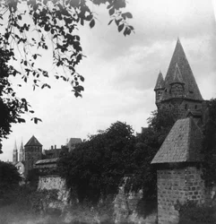 Stadtgraben, Bayern, Tyskland, omkring 1900-tallet.