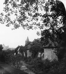 Stadtgraben, Bayern, Tyskland, omkring 1900-tallet.