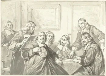 Tilsynsmændene for Sankt Lukas-lauget i Haarlem, 1675.