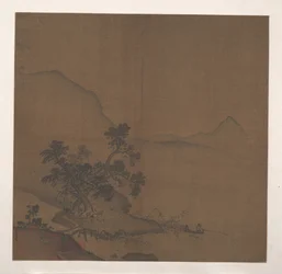 Xiantang Estuary, ca. 1200 (albumblad; blæk og farvet silke)