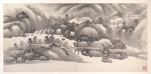 Landscapes of the Twelve Months, ca. 1685 (album med tolv maleriblade; blæk på papir)
