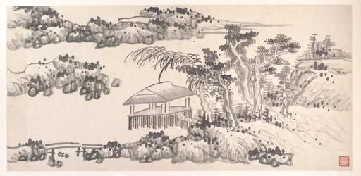Landscapes of the Twelve Months, ca. 1685 (album med tolv maleriblade; blæk på papir)