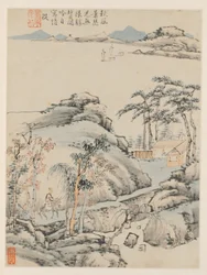 Album of Seasonal Landscapes, Blad F forrige blad 5, 1668.