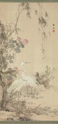 Egrets, Peonies and Willows, begyndelsen af det 19. århundrede.