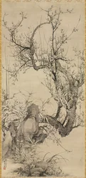 Blommer, bambus og orkidé, 1834.
