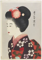 Maiko Girl, 1924 (træbloktryk i farver)