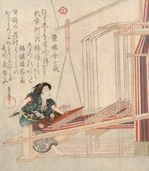 Hataori-vævning, c1829.