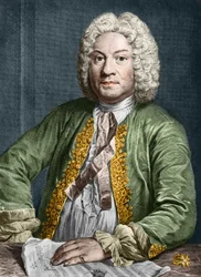 Portræt af François Couperin (1668-1733) (kobberstik)