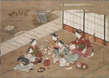 At spille håndspillet, ca. 1760.