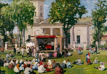 Samarbejdsdagen i en landsby, 1926