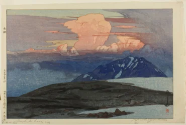 Goshiki-bjergene (Goshikihara), fra serien "Twelve Scenes of Japanese Alps (Nihon arupusu junidai no uchi)"