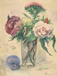Blomster i vase, ca. 1884-1904.
