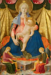 Madonna of Humility with Two Musician Angels, c. 1450dani