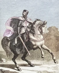 En soldat fra Tempelridderne.