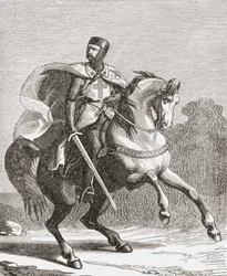 En soldat fra Tempelridderne.