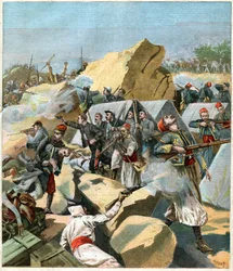 Combat au Maroc. Kamp i Marokko.