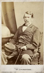 David Livingstone, skotsk missionær og opdagelsesrejsende, ca. 1860