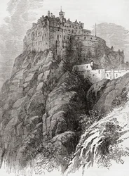 Edinburgh Castle, Castle Rock, Edinburgh, Skotland.