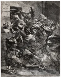Brand ved Bazar de la Charite