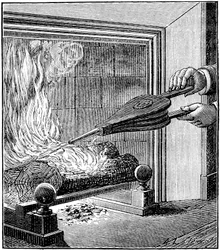 Fire in a Chimney: A Bellows Farms the Flame