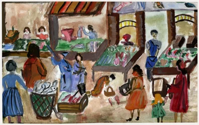 Madmarked i Frankrig, ca 1950