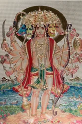 Hanuman, abeguden i hinduistisk mytologi.