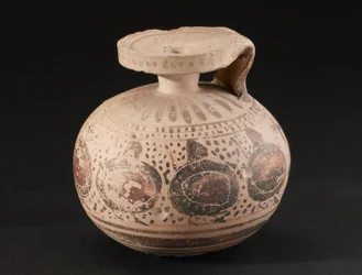 Hygiejnedekoreret keramikkar, korinthisk, 575-550 f.Kr