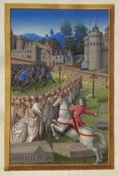 Les Très Riches Heures du Duc de Berry, Folio 90v - Dødens rytter