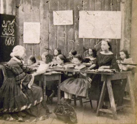 Matematiklektion, ca. 1890 (foto)