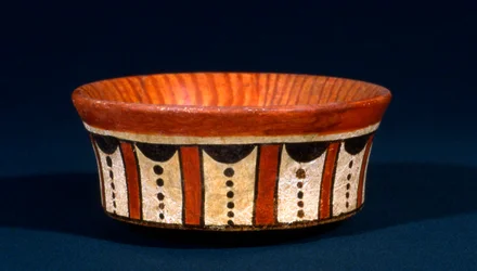 Maya-begravelsesfartøj fra Tikal, Guatemala, sen klassisk periode, ca. 600-900 e.Kr. (keramik)
