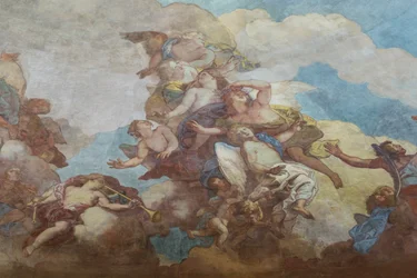 Maleri af parret af Invalides kuppel (1670), Paris (fotografi)