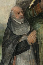 Sognekirke (Sognekirken Vor Frue). Interiør. Koret. Vægmaling.