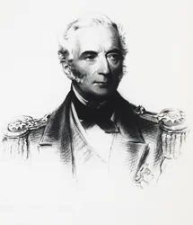 Portræt af Edward Hobart Seymour (1840-1929), admiral for den allierede flåde involveret i sammenstød med bokserne i Kina, tegning