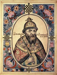 Portræt af Ivan Grozny (Ivan den Forfærdelige, Ivan Iv).
