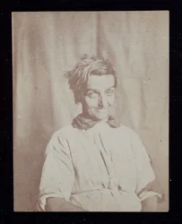 Psykiatriportræt af en patient, Surrey County Asylum, c 1852