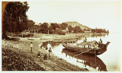 Sagain fra flodbredden, c 1876