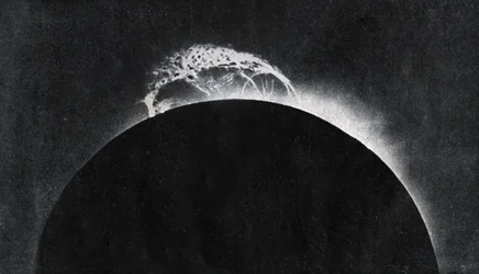 Soludbrud fotograferet i 1929. (print)