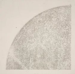 Sydøstlige kvadrant af Beer & Madler Moon-kort