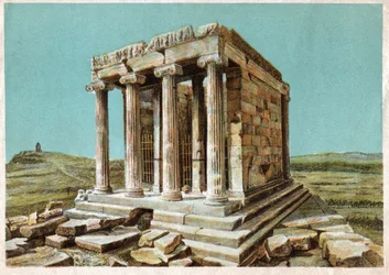 Athena Nikes tempel. omkring 1910 (gravering)